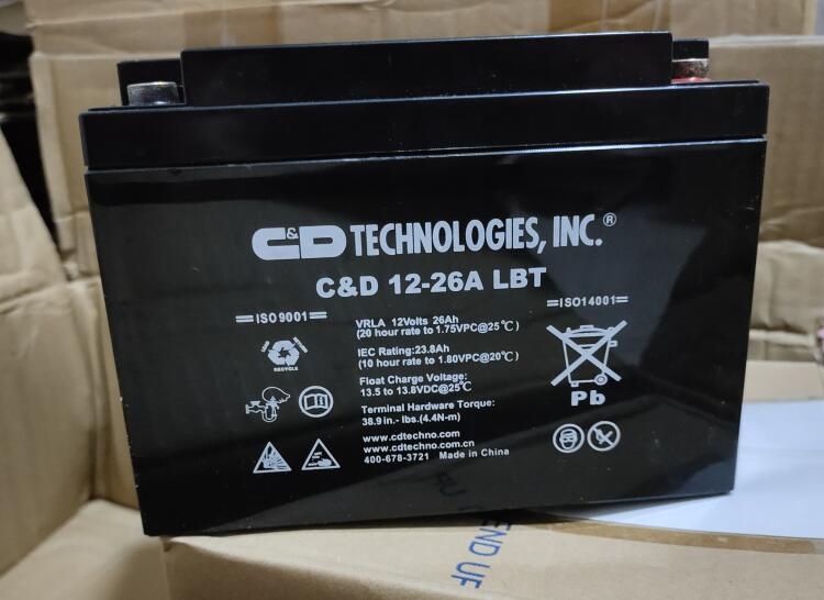 C&D西恩迪蓄电池C&D12-26A LBT 12V26AH